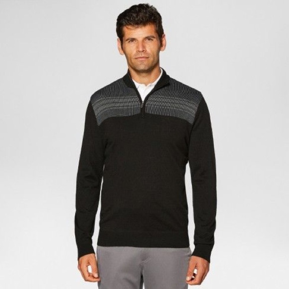 Jack Nicklaus Men's Quarter Zip Golf Wool Sweater Size M